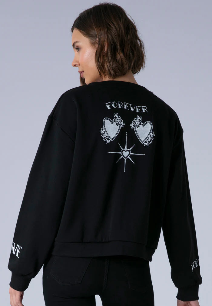 Religion Love Cardigan Black & White