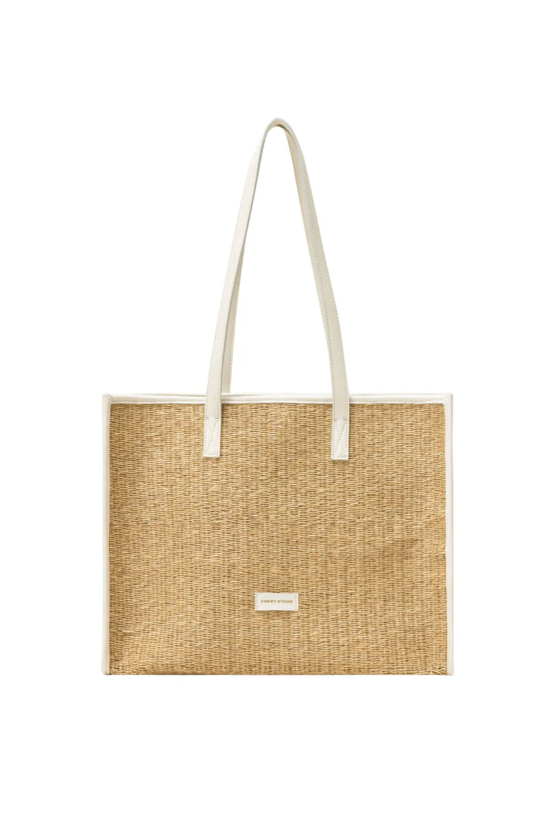 Every Other Straw Box Tote Bag
