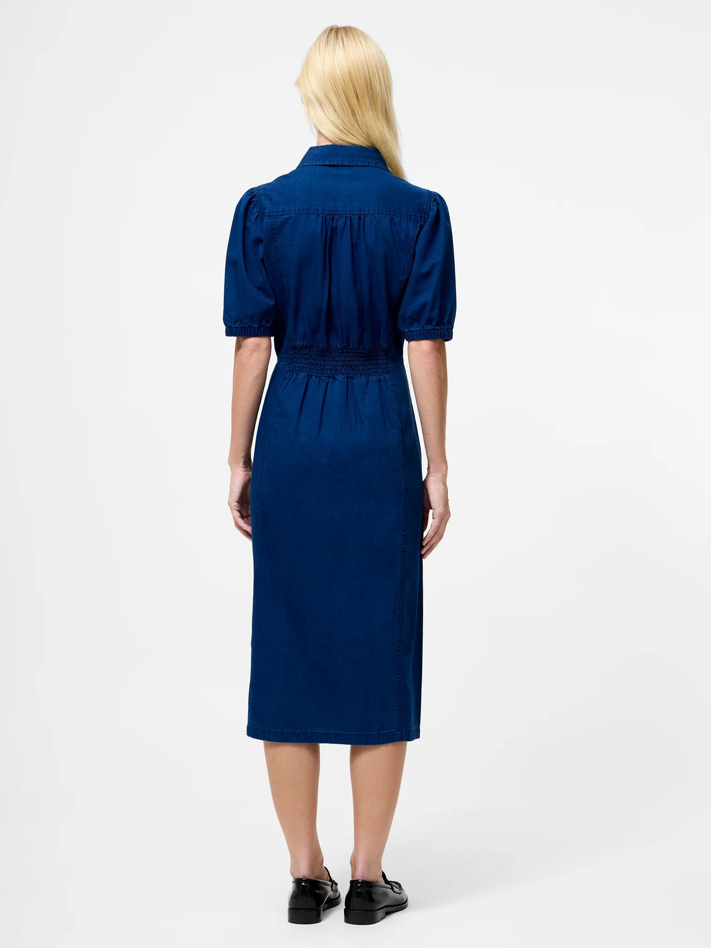 French Connection Chambray Denim Button Through Shirt Dress