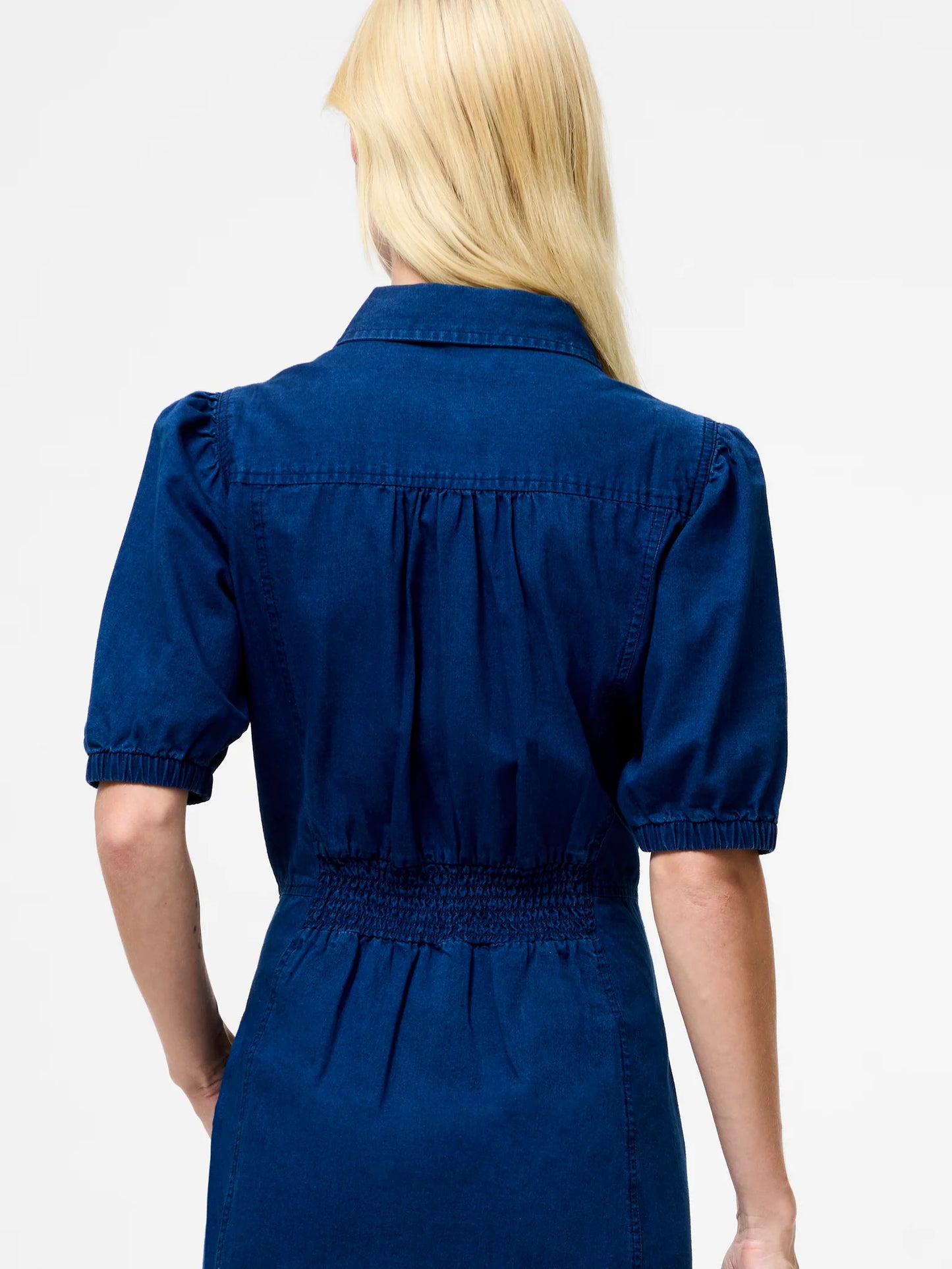 French Connection Chambray Denim Button Through Shirt Dress