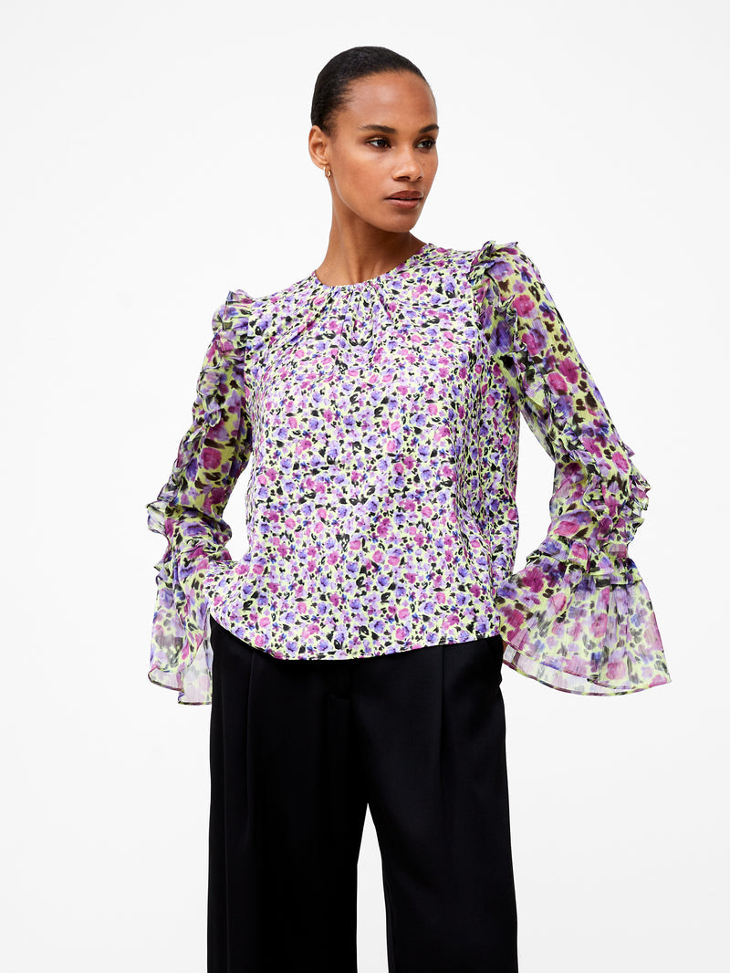 French Connection Alezzia Ely Jacquard Mix Top