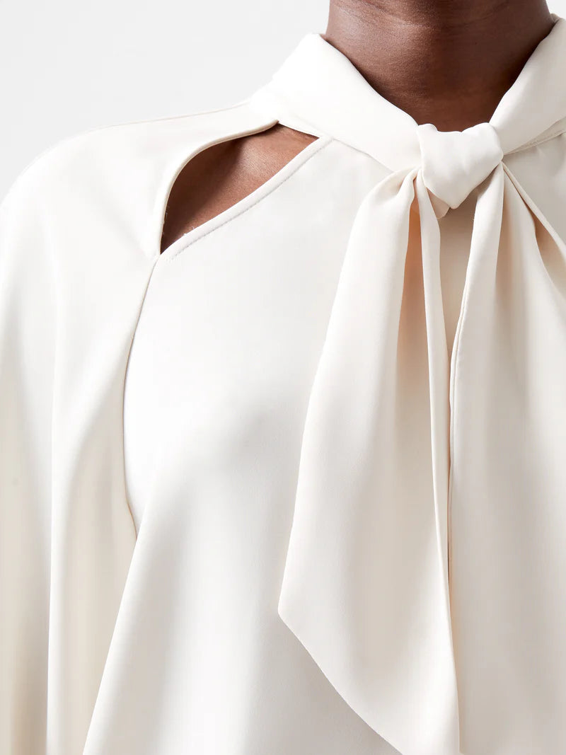 French Connection Carmen Recycled Crepe Tie Blouse