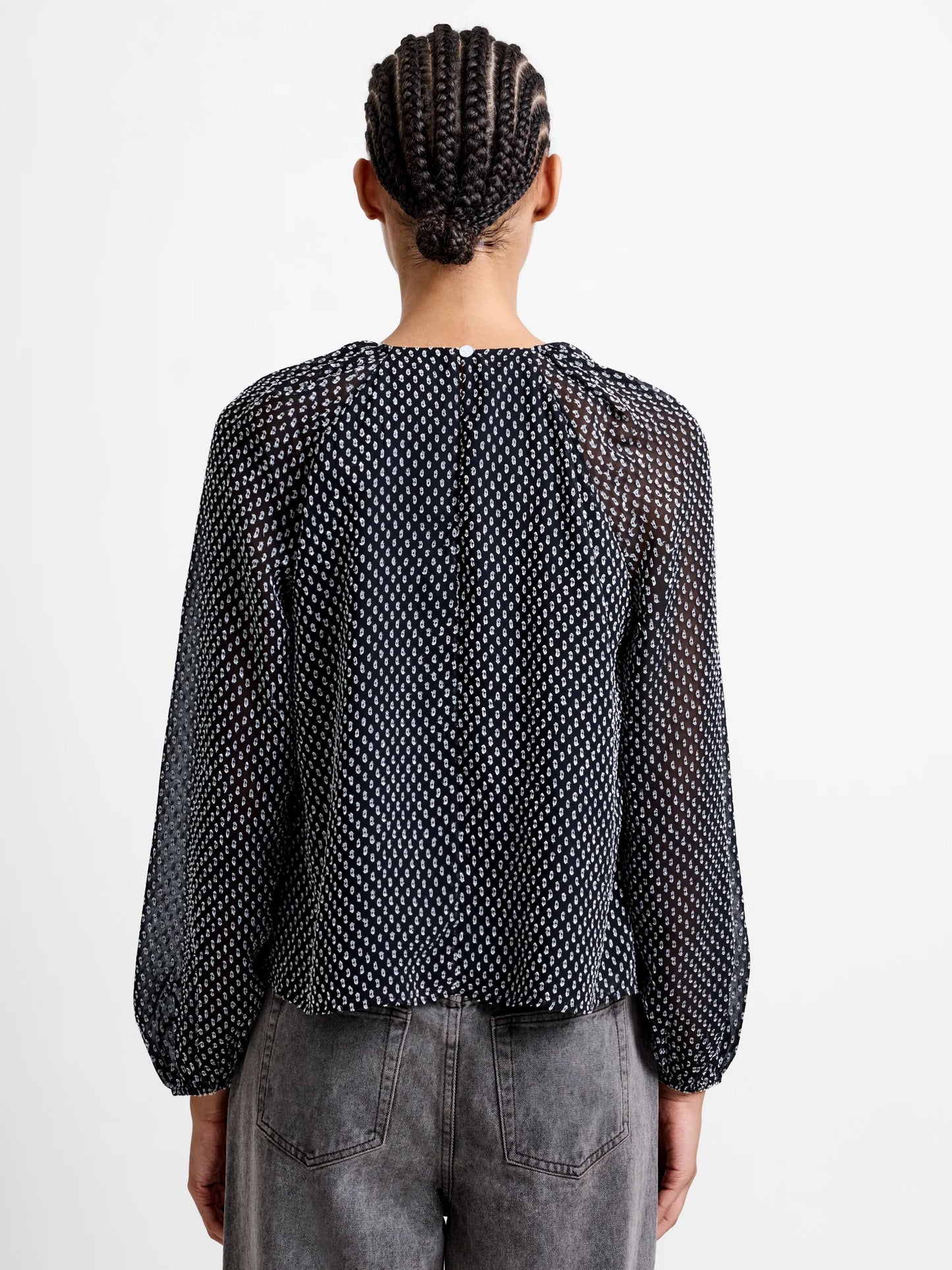 French Connection Stacey Dobby Twist Top