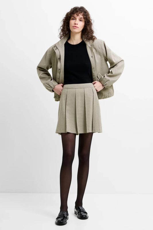 French Connection Shayla Prince of Wales Check Pleated Mini Skirt