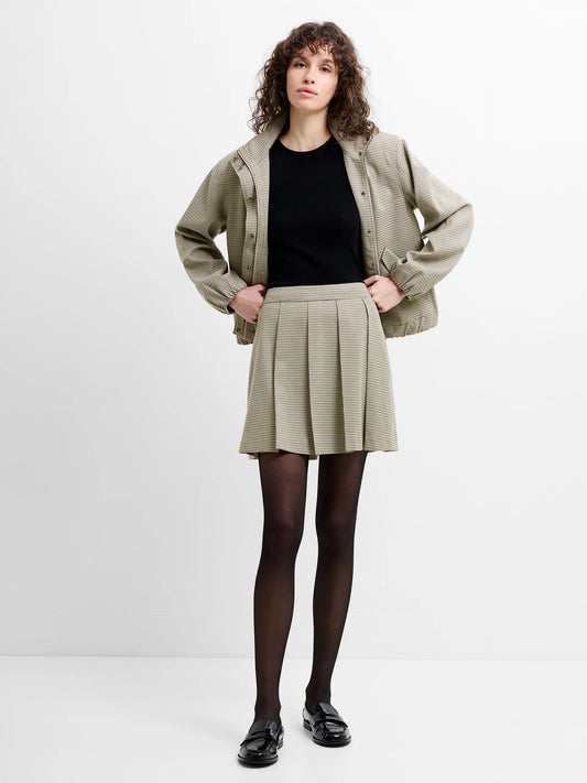 French Connection Shayla Prince of Wales Check Pleated Mini Skirt