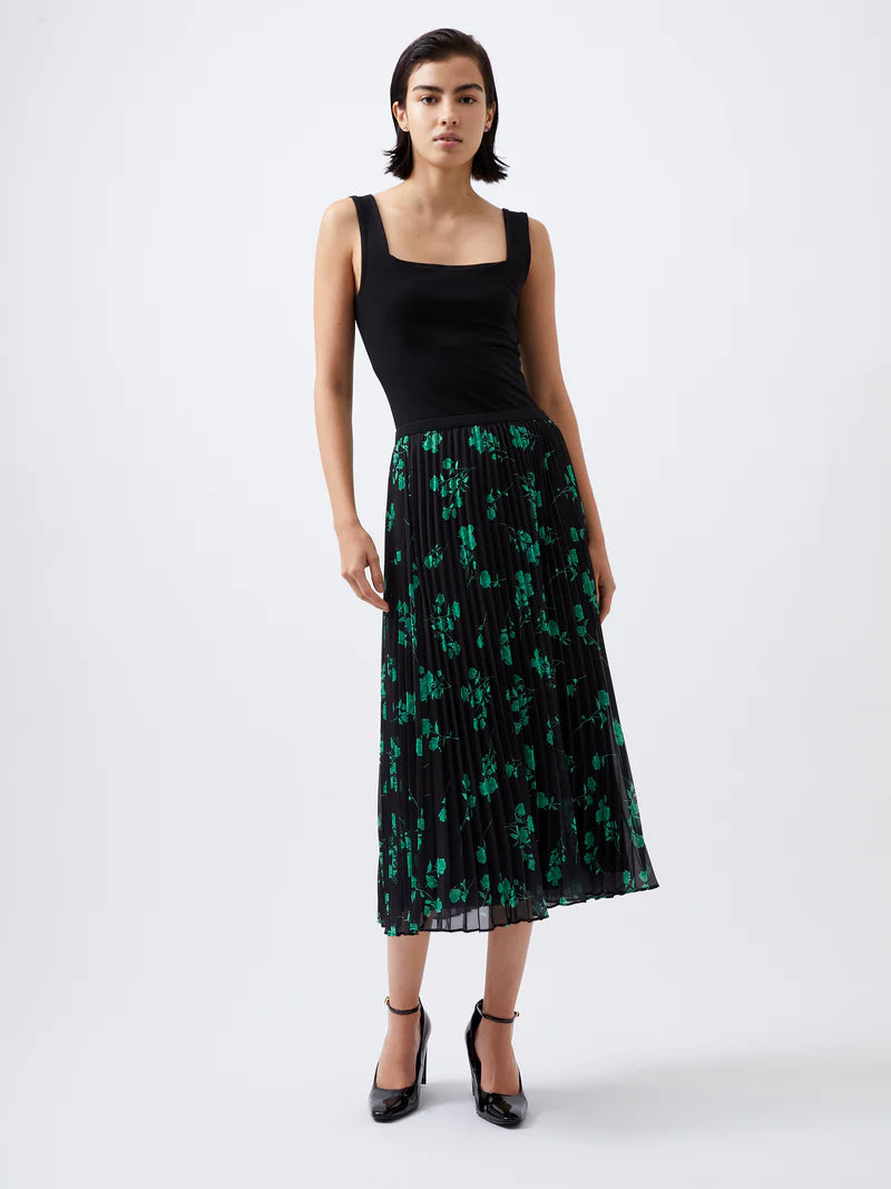 French Connection Alessandra Recycled Pleated Skirt