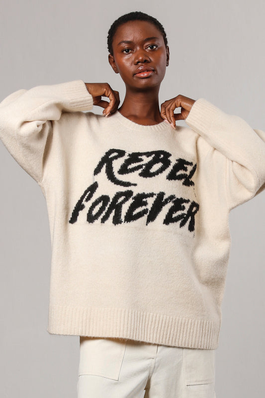 Religion – Winter White Revolution Jumper