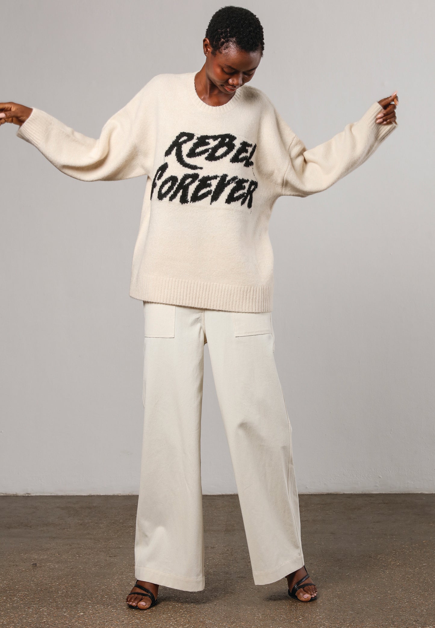 Religion – Winter White Revolution Jumper