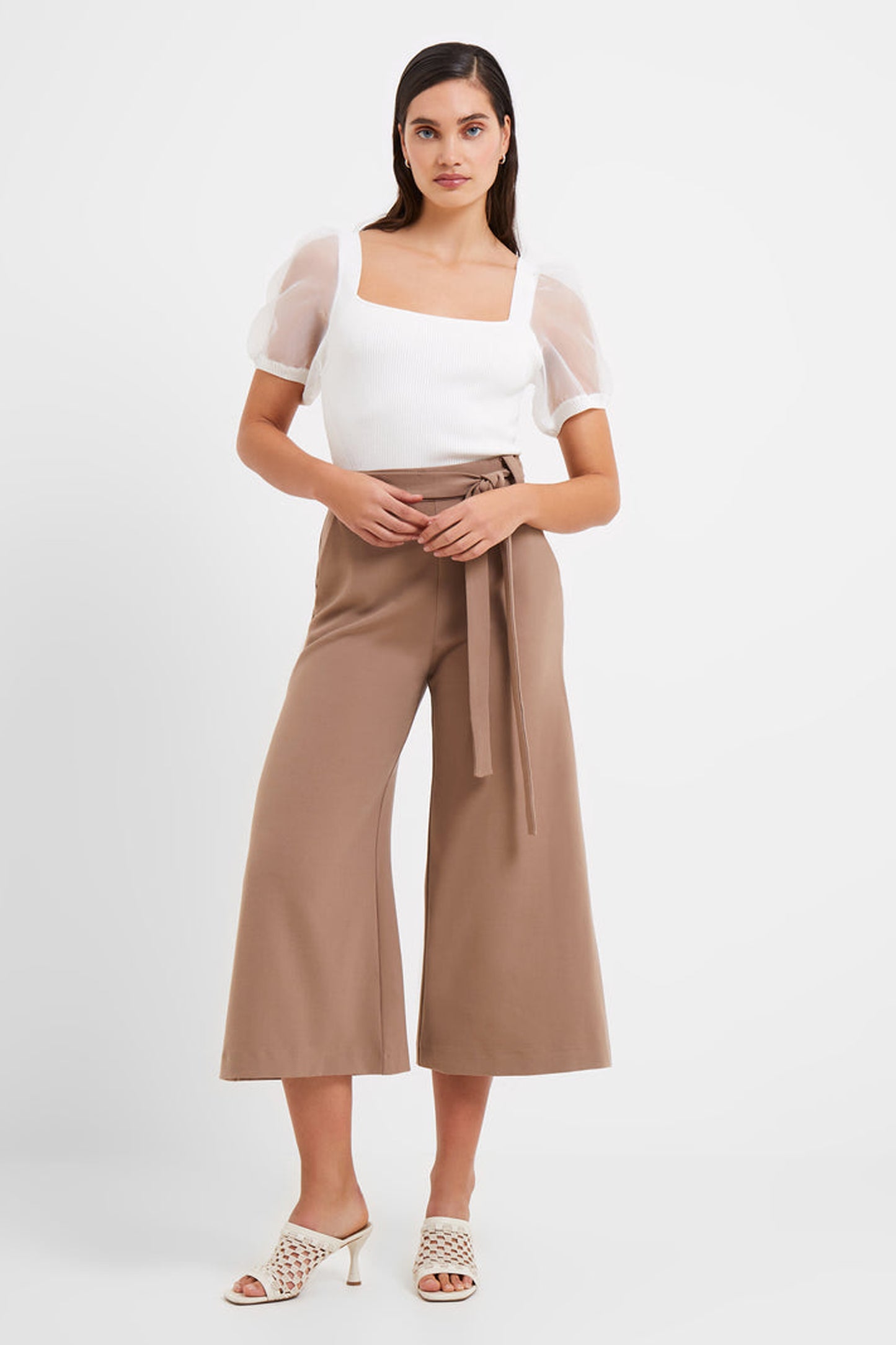 French Connection Whisper Belted Culottes