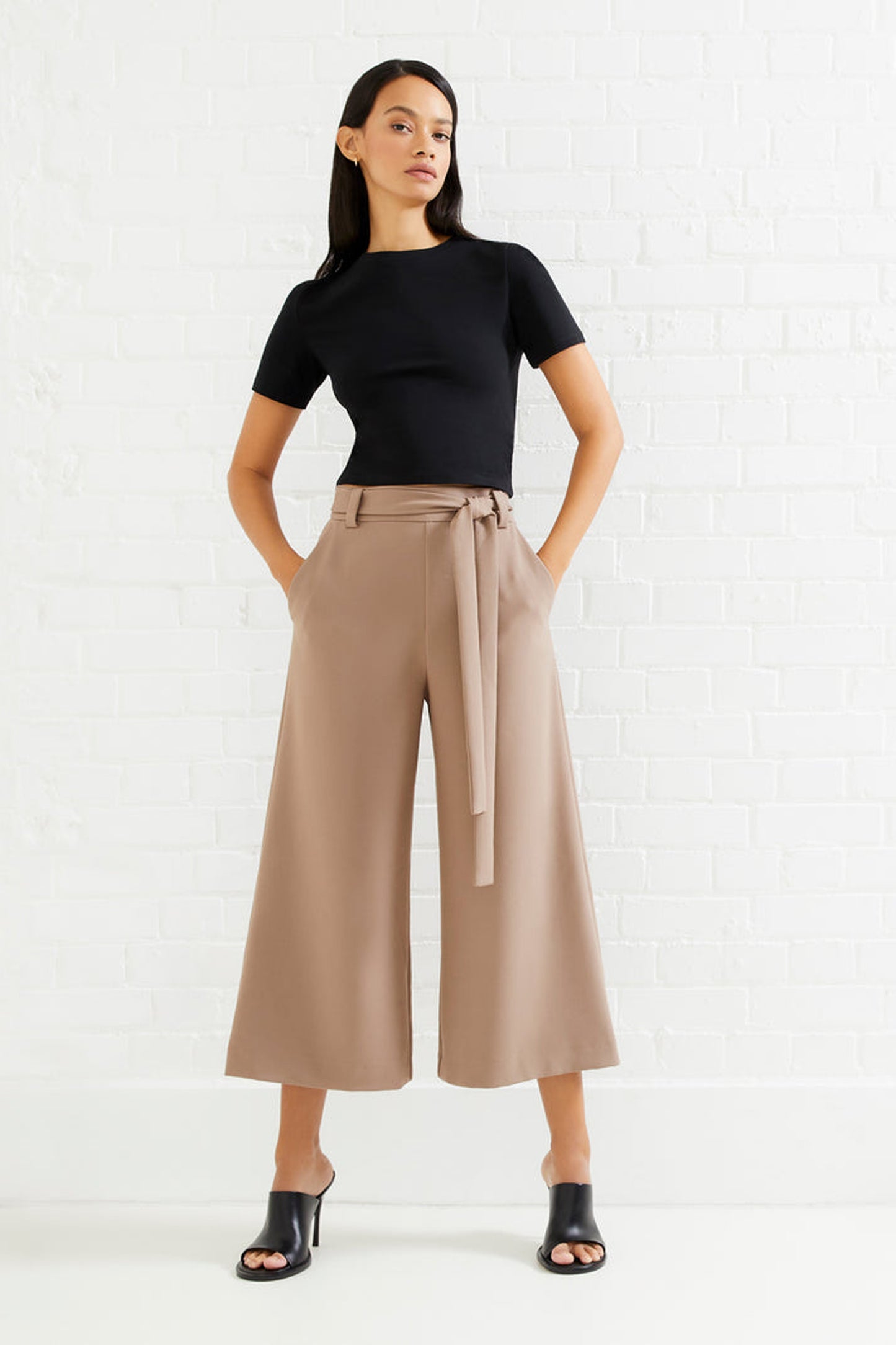 French Connection Whisper Belted Culottes