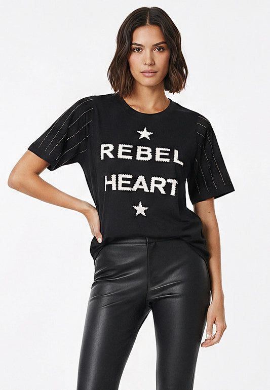 Religion Heartbreaker Tee Rebel Heart Black