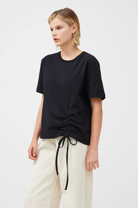 French Connection Rallie Cotton Rouched T-Shirt