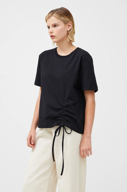French Connection Rallie Cotton Rouched T-Shirt