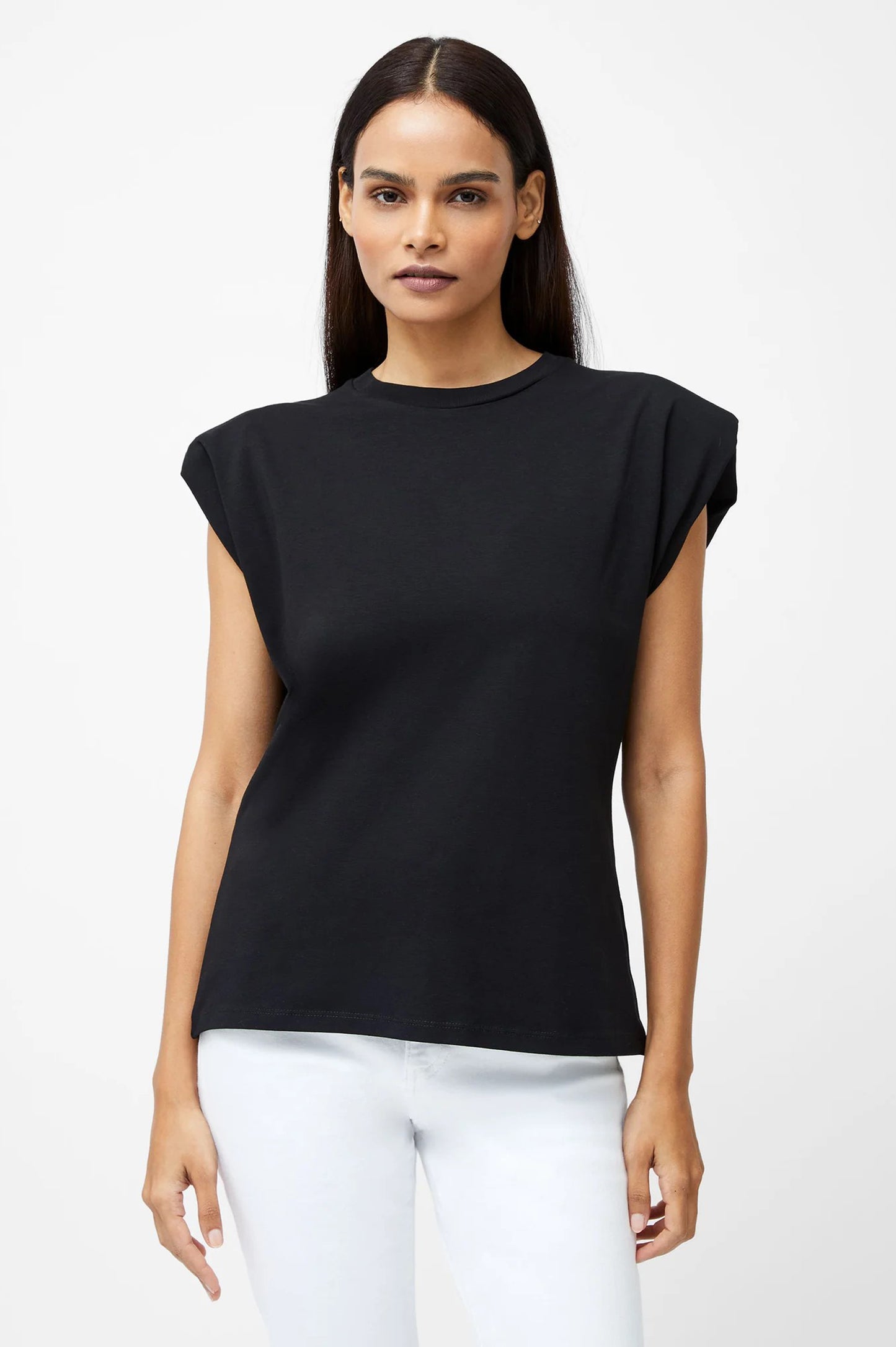 French Connection Rallie Shoulder Pad Tank Top