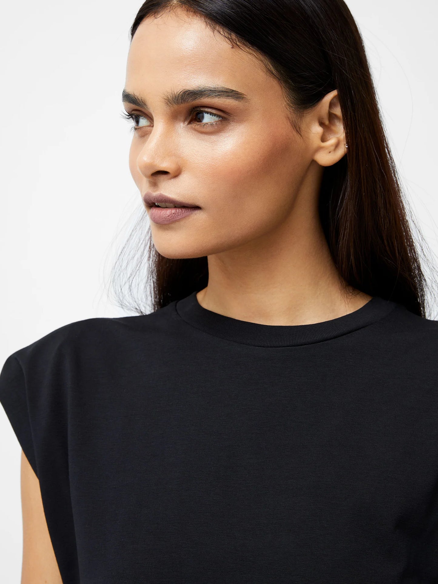 French Connection Rallie Shoulder Pad Tank Top