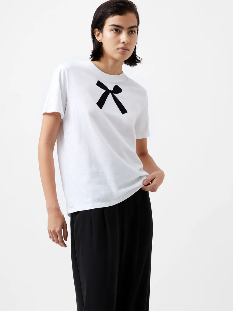 French Connection Bow Graphic T-Shirt