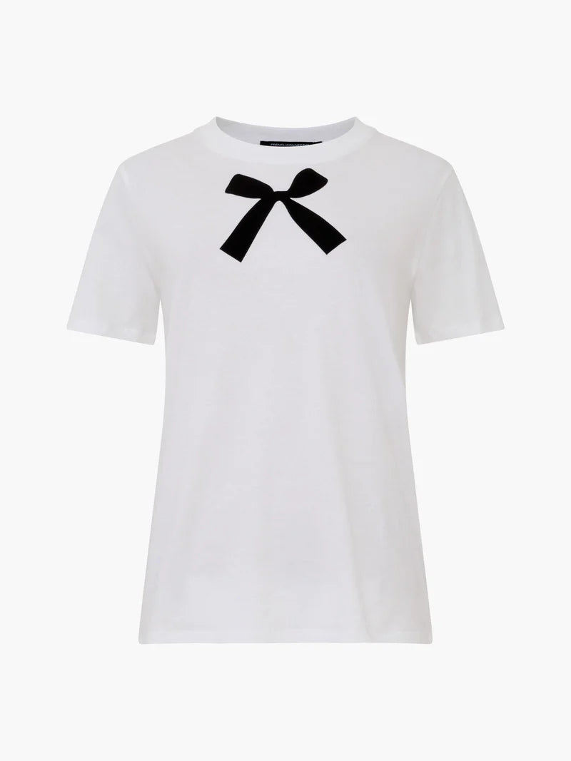 French Connection Bow Graphic T-Shirt