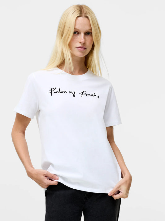 French Connection Pardon My French Graphic T-Shirt