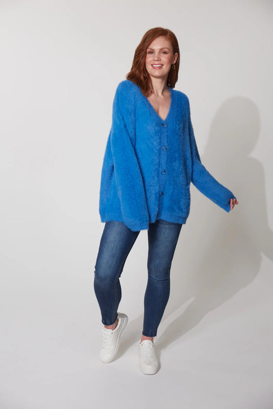 Haven Nord Cardigan - Cobalt