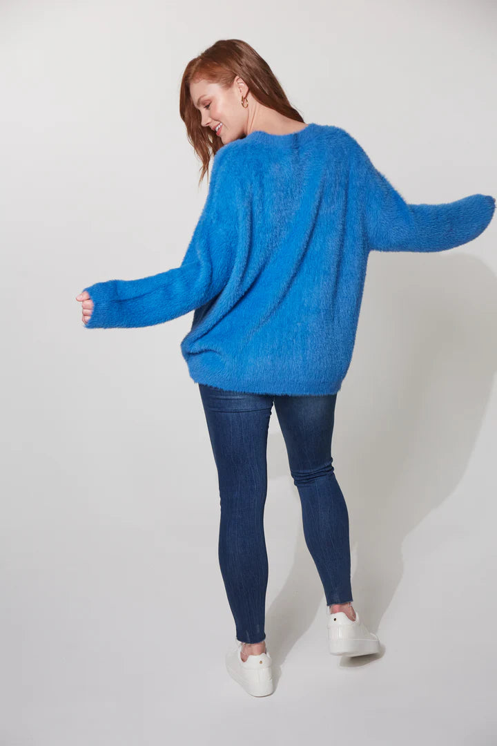 Haven Nord Cardigan - Cobalt