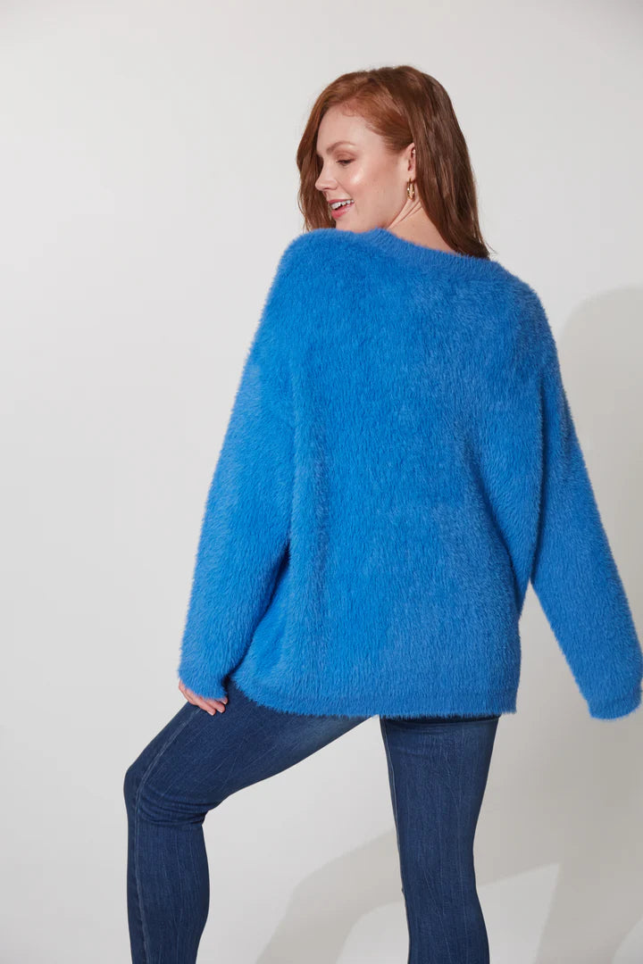 Haven Nord Cardigan - Cobalt