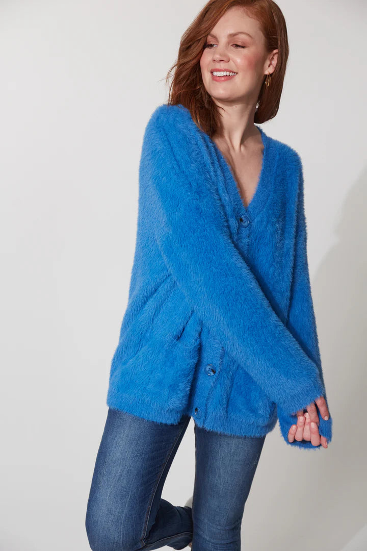 Haven Nord Cardigan - Cobalt