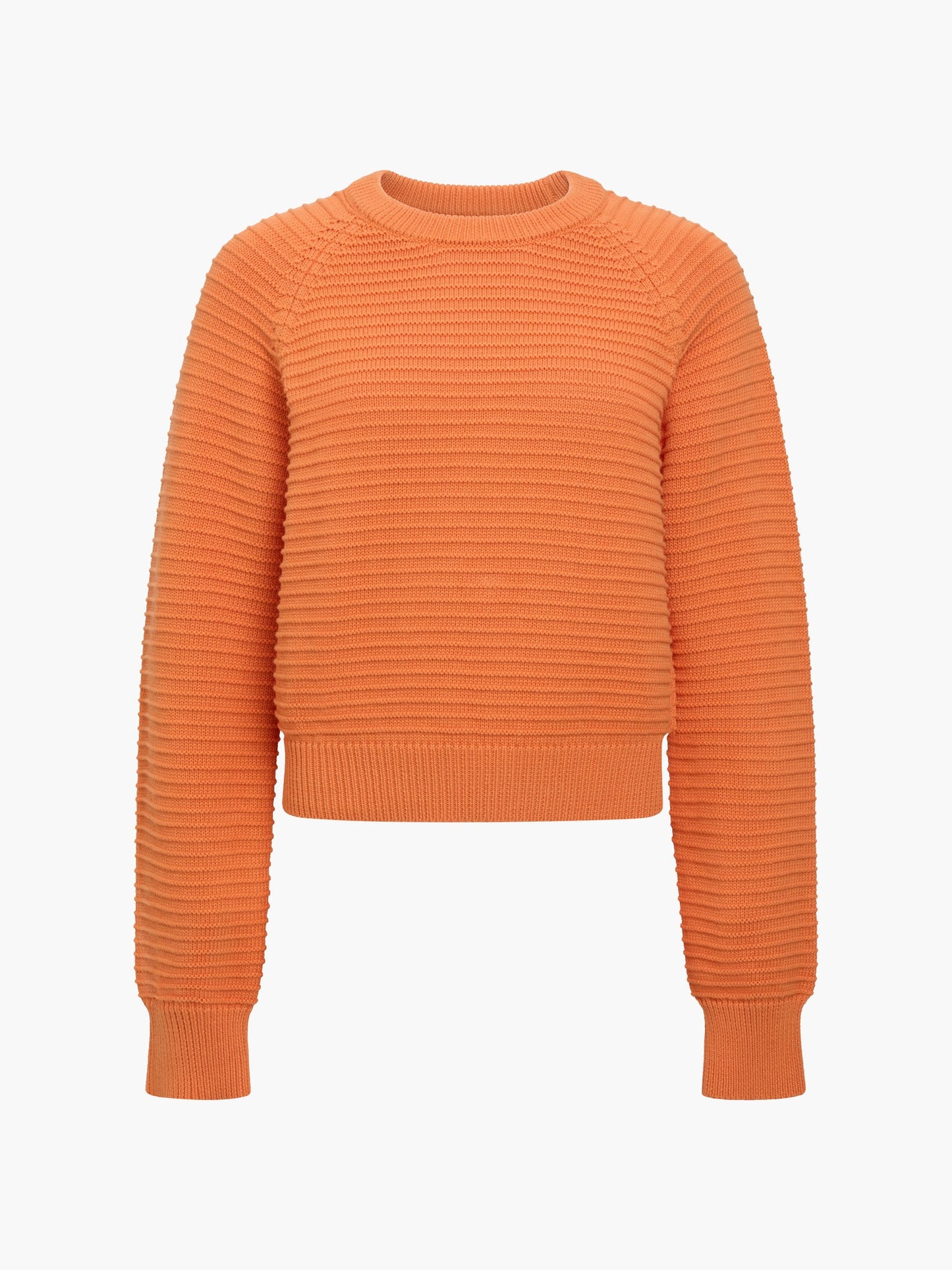 French Connection Lily Mozart Orange Purl Knit Jumper