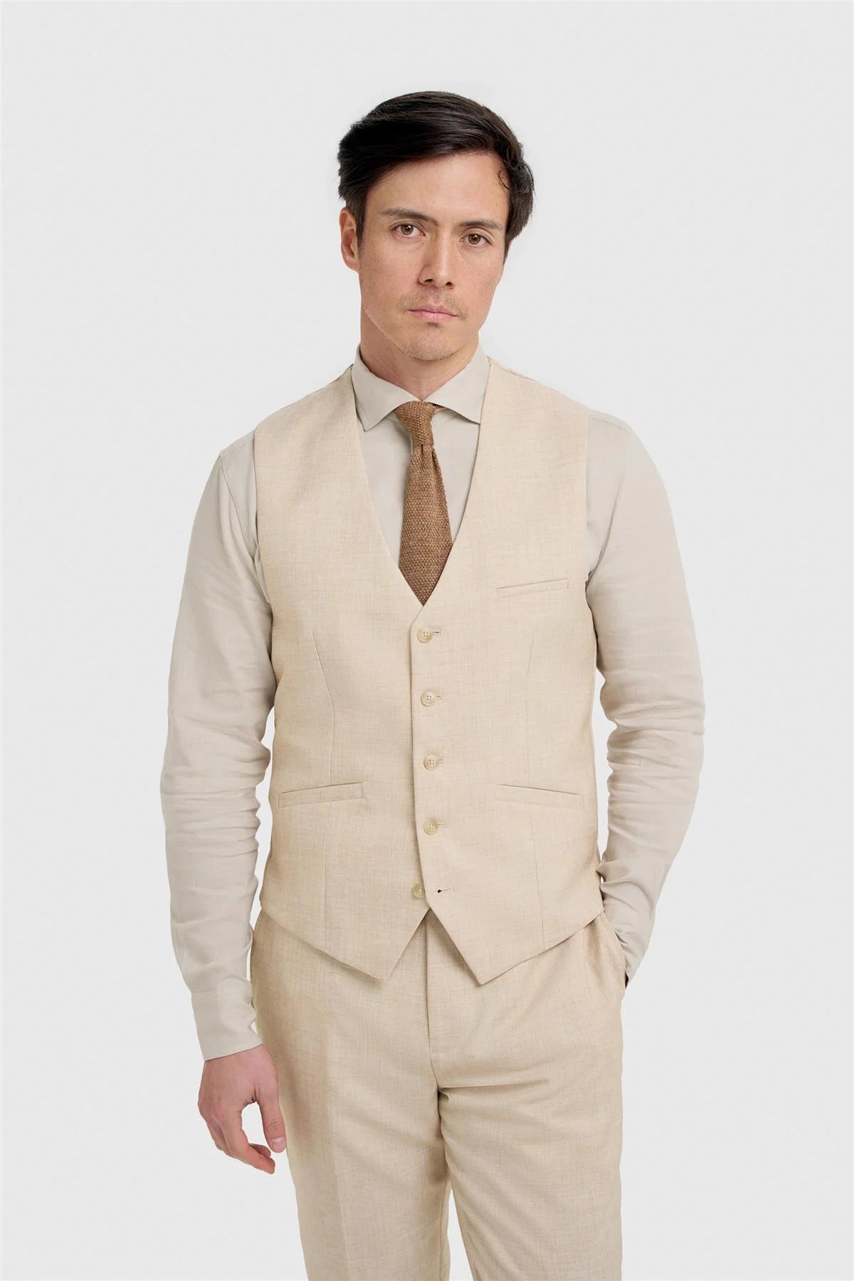 Cavani Malibu Beige Waistcoat
