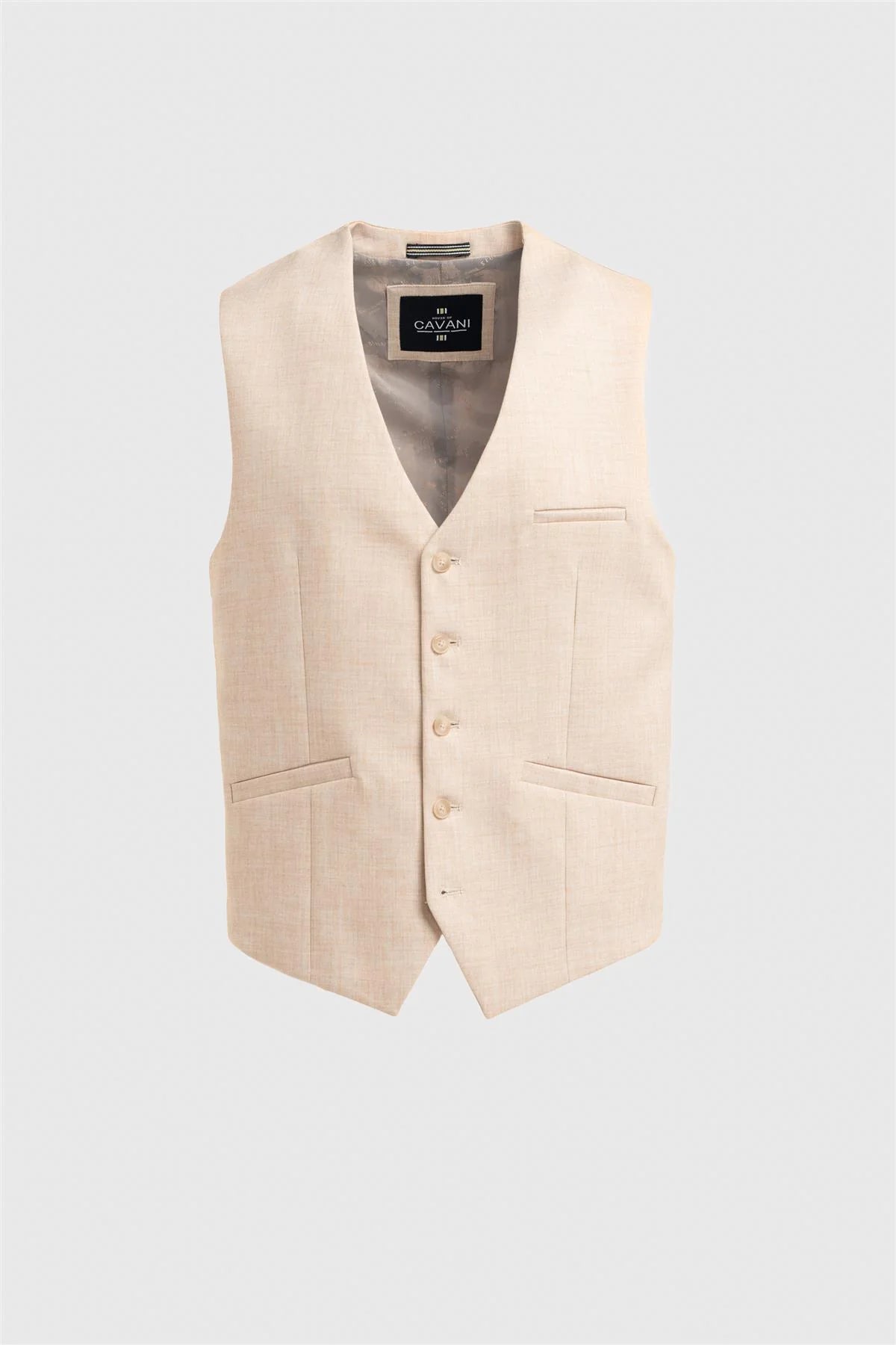 Cavani Malibu Beige Waistcoat