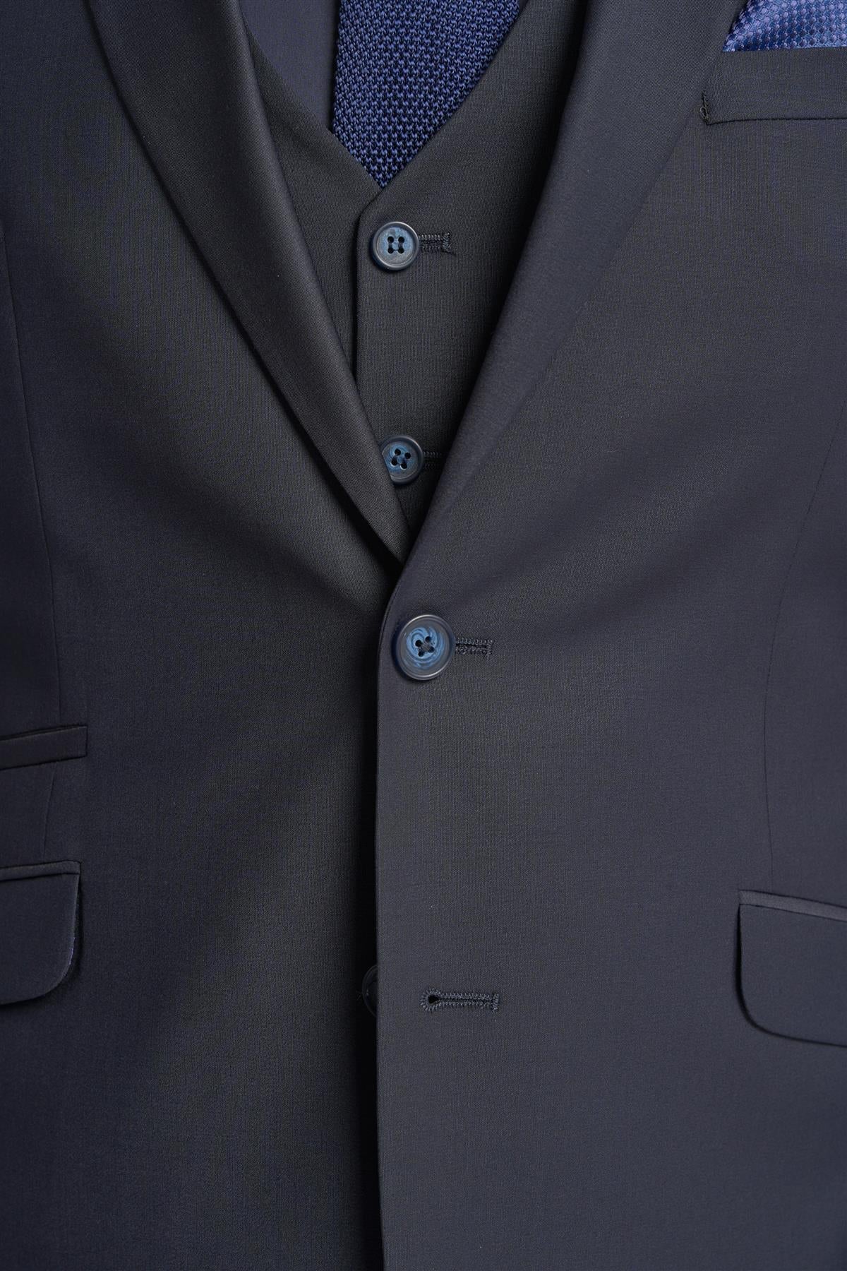 Cavani Bond Wool Rich Midnight Navy Blazer