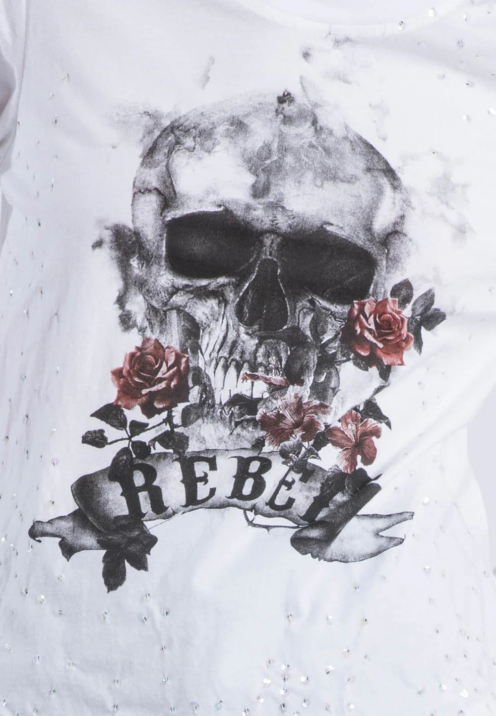 Religion Rebel Skull Graphic Tee