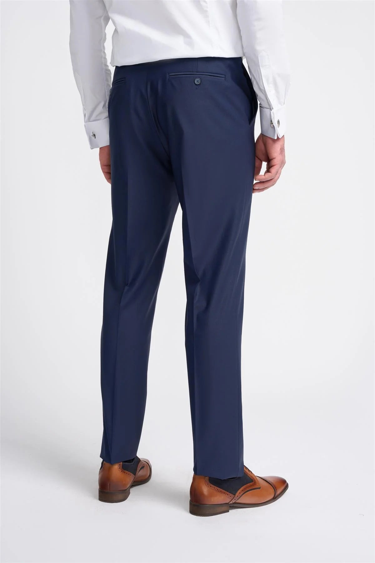 Cavani Bond Wool Rich Navy Trouser