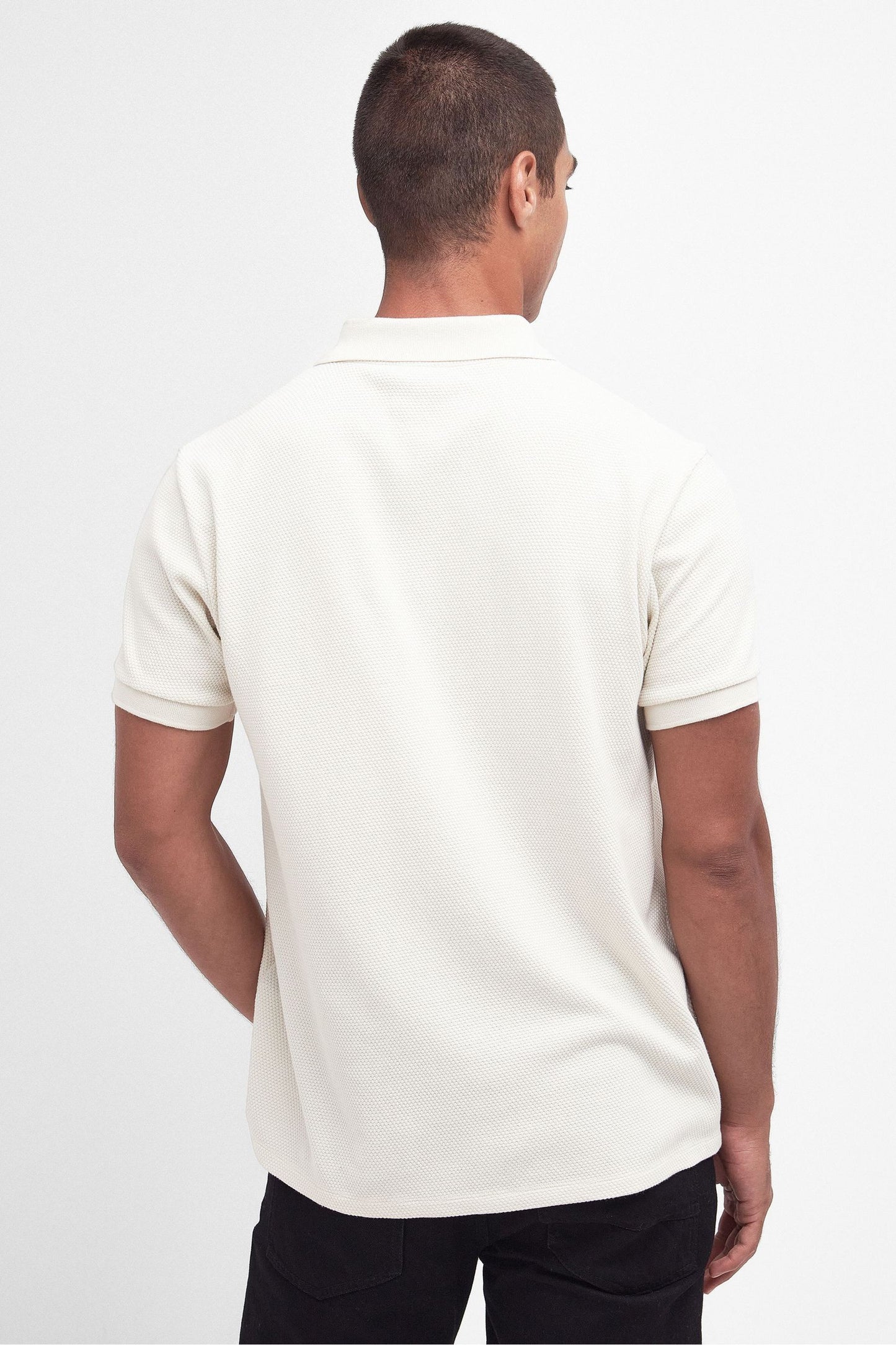Barbour® International Albury Textured Zip Neck Polo Shirt