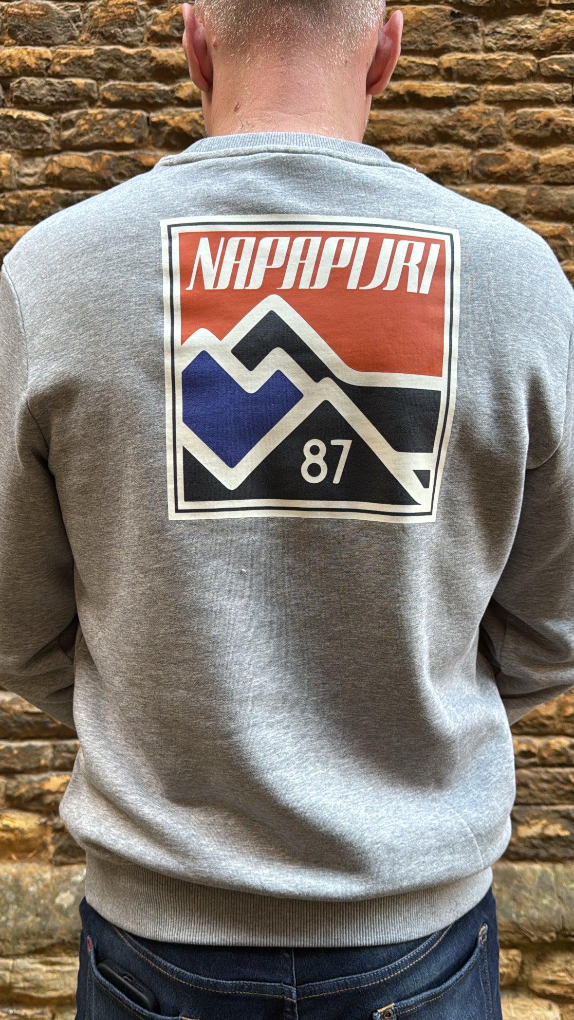 Napapijri B-Guide Crew Sweat Medium Grey Melange