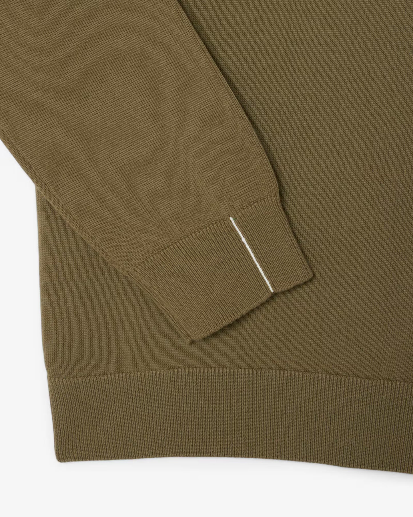 Lacoste Zipped High Neck Cotton Sweater