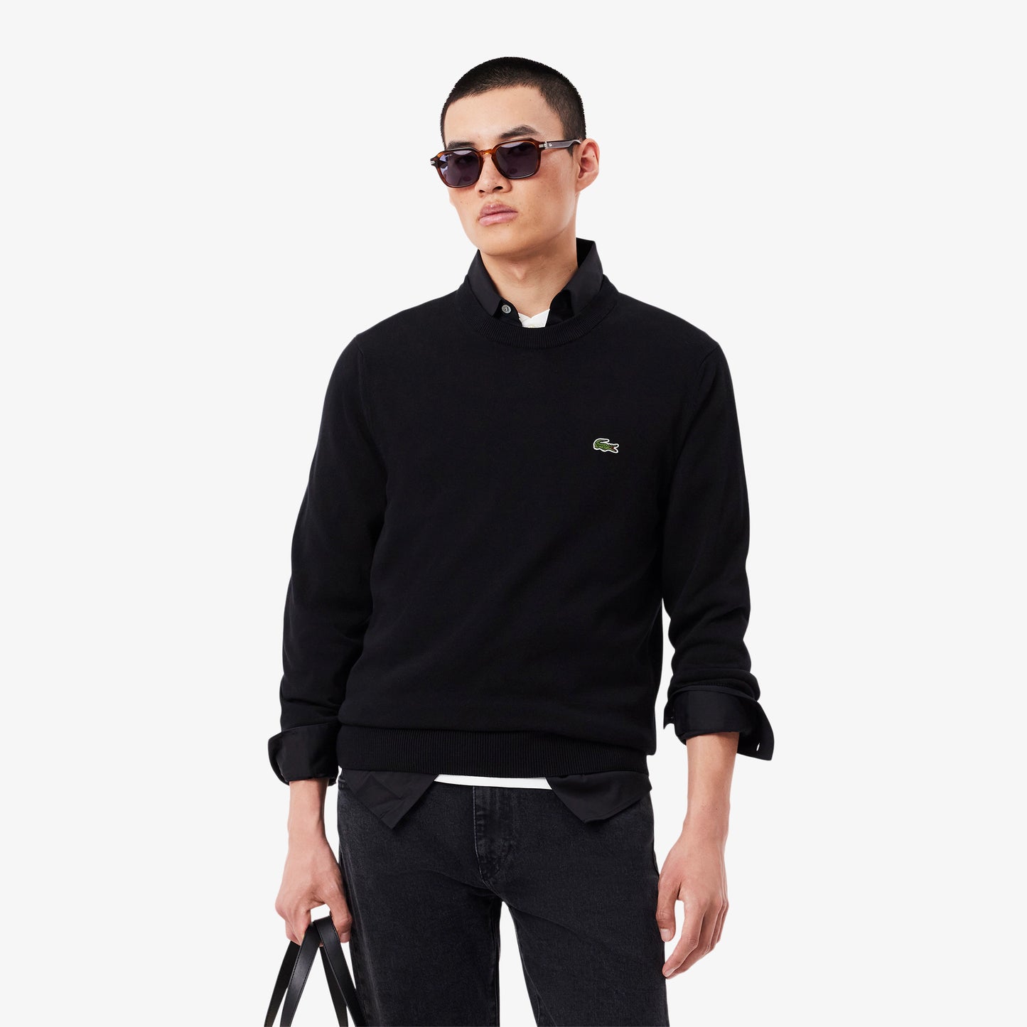 Lacoste Monochrome Crew Neck Sweater