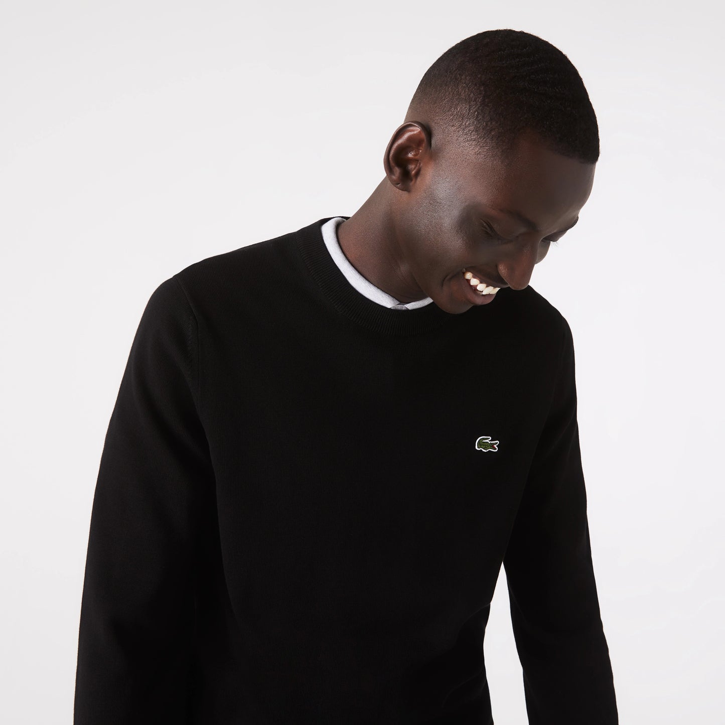 Lacoste Monochrome Crew Neck Sweater