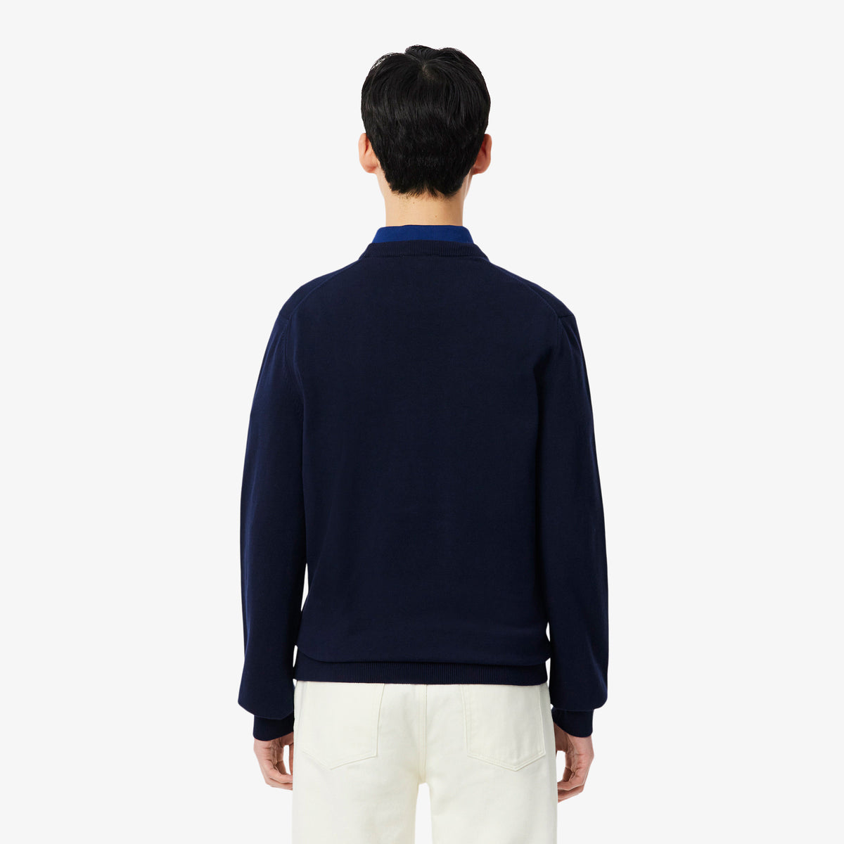 Lacoste Monochrome Crew Neck Cotton Sweater