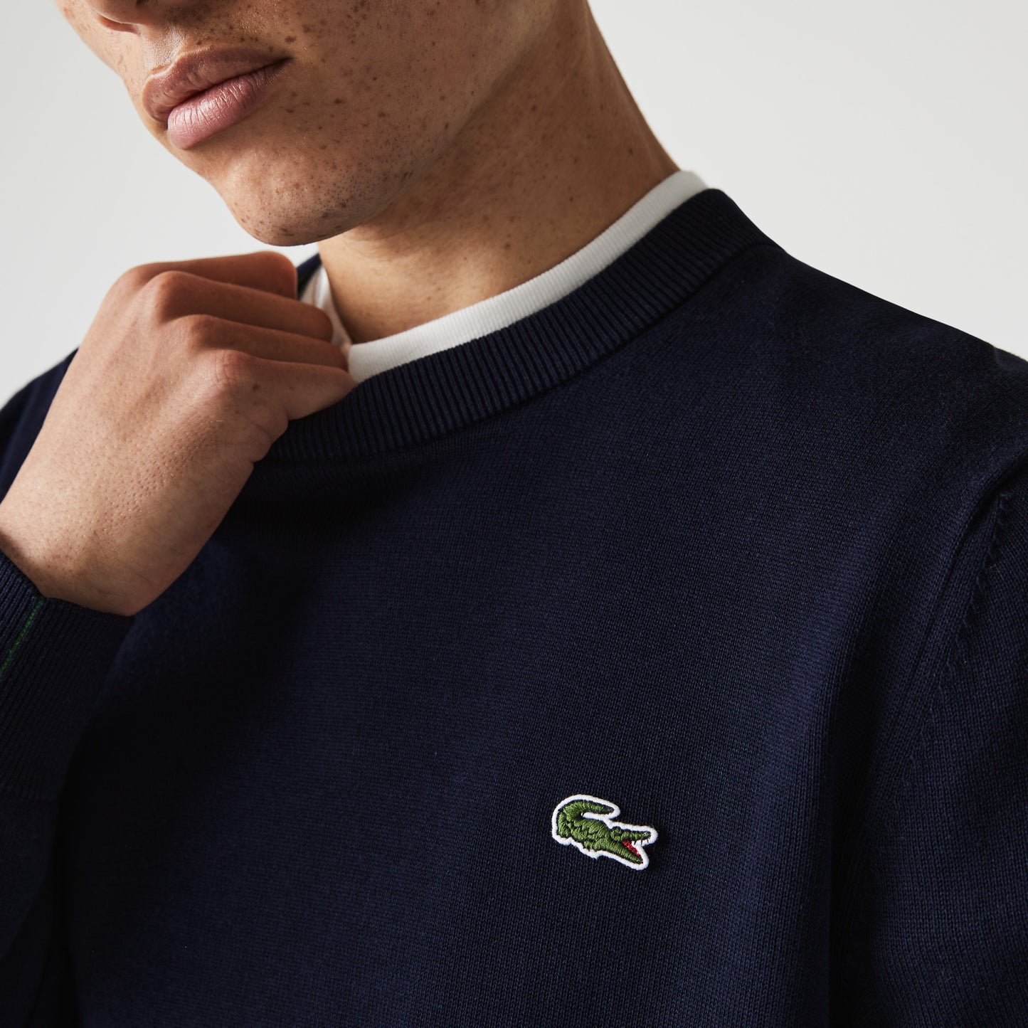 Lacoste Monochrome Crew Neck Sweater