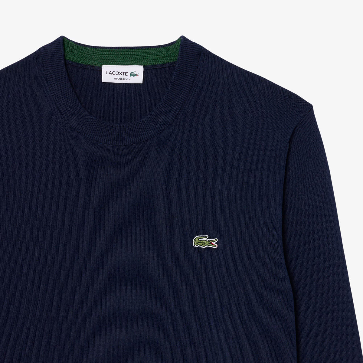 Lacoste Monochrome Crew Neck Cotton Sweater