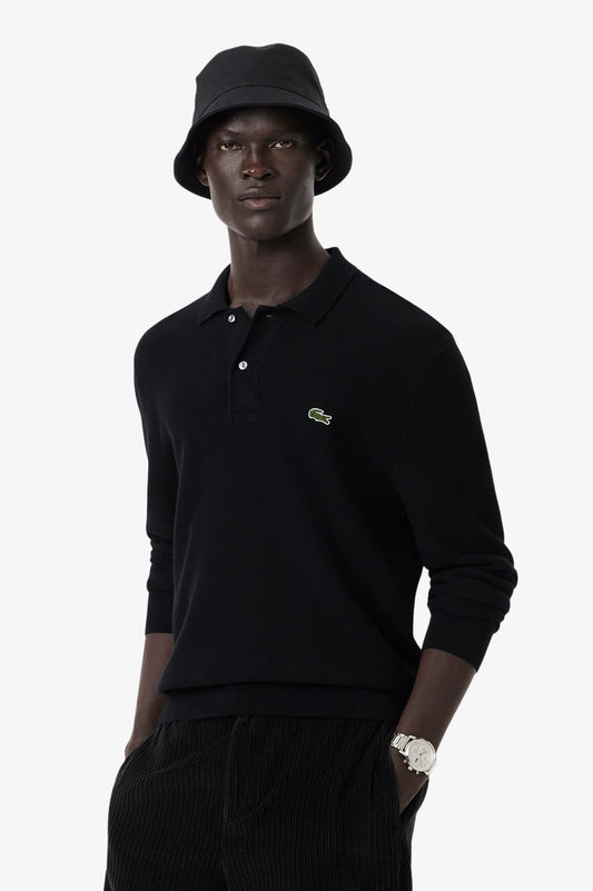 Lacoste Classic Fit Long Sleeved Knitted Polo Shirt
