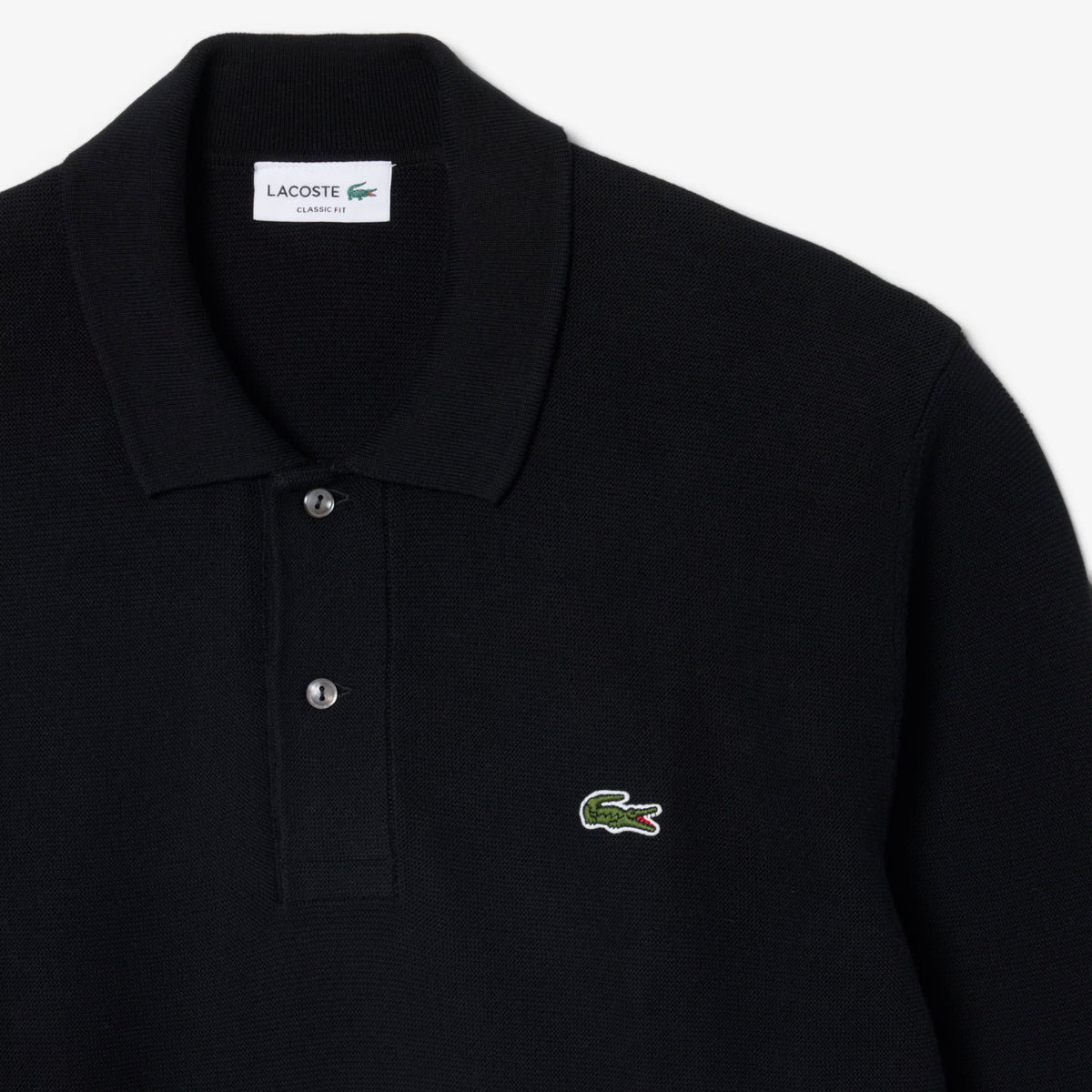 Lacoste Classic Fit Long Sleeved Knitted Polo Shirt