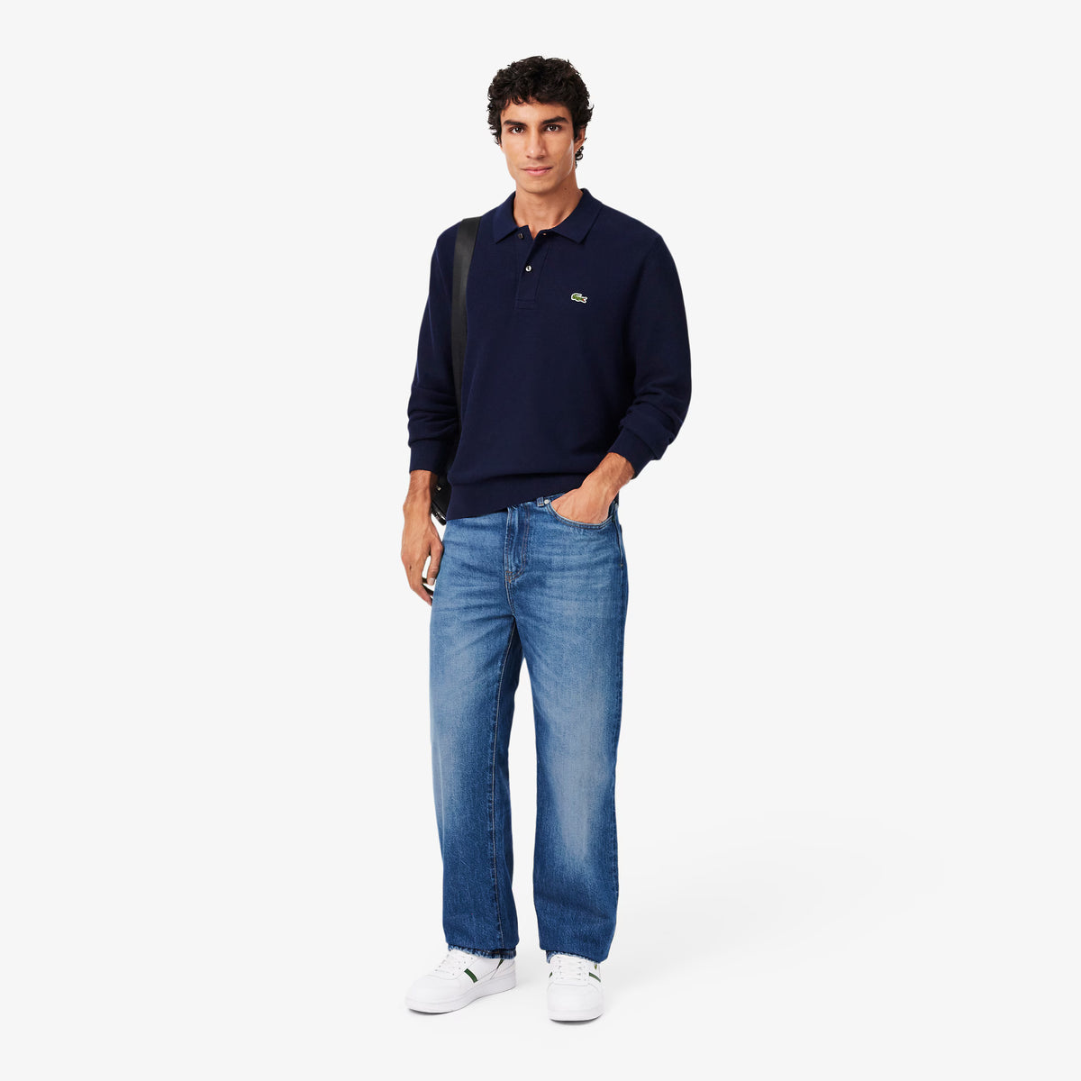 Lacoste Classic Fit Long Sleeved Knitted Polo Shirt