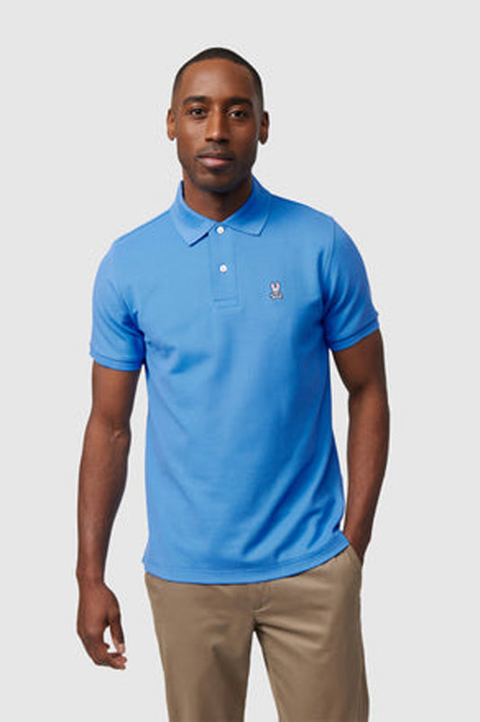 Psycho Bunny Mens Classic Pique Polo Shirt