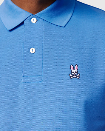 Psycho Bunny Mens Classic Pique Polo Shirt