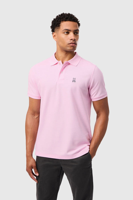 Psycho Bunny Mens Classic Pique Polo Shirt