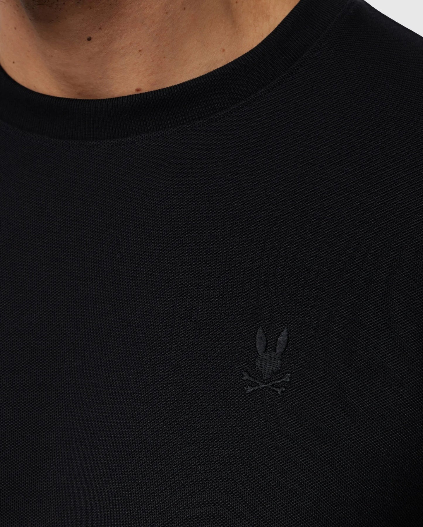 Psycho Bunny Black Stanford Pique Tee