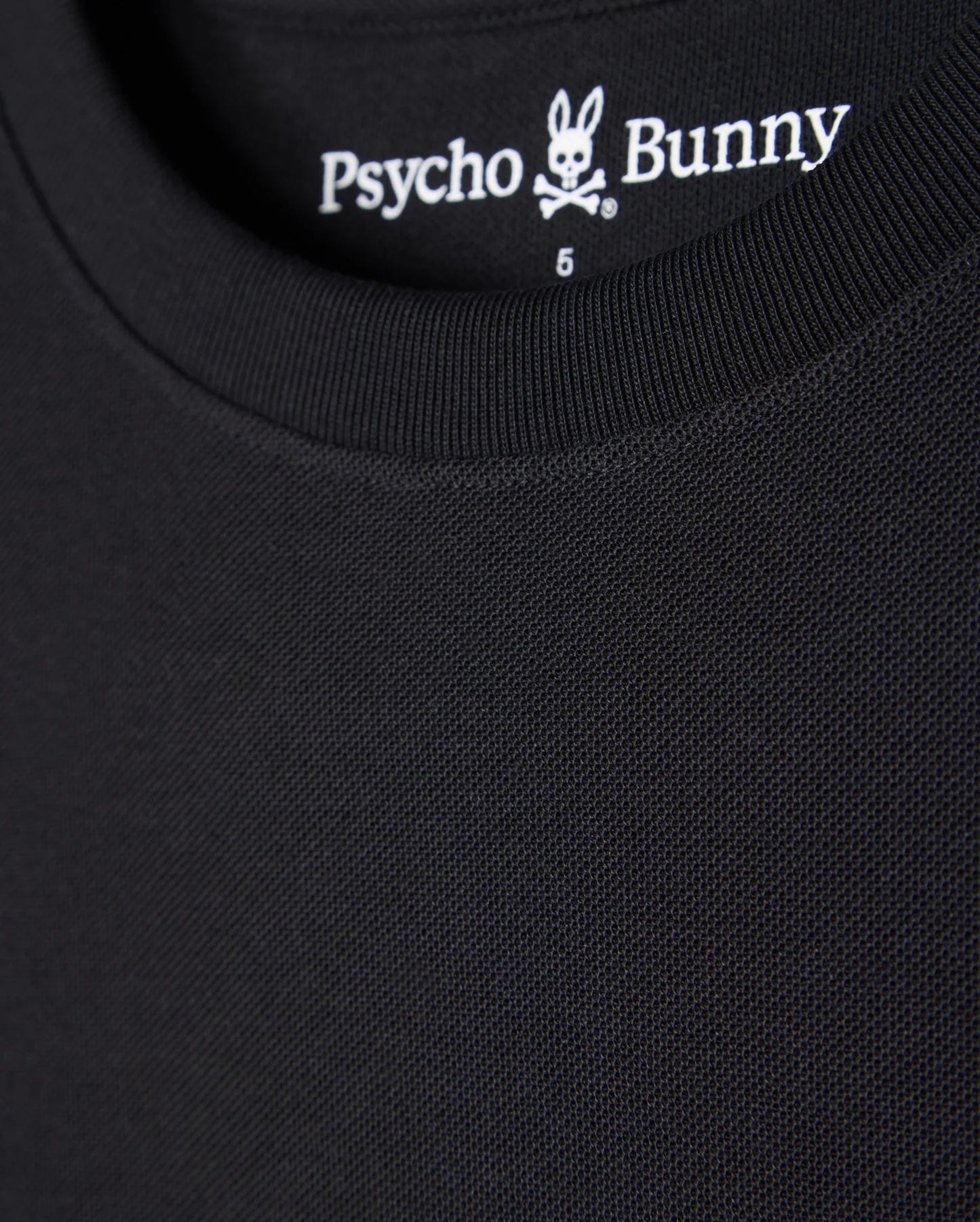 Psycho Bunny Black Stanford Pique Tee