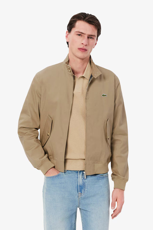 Lacoste Water-Repellent Twill Harrington Jacket