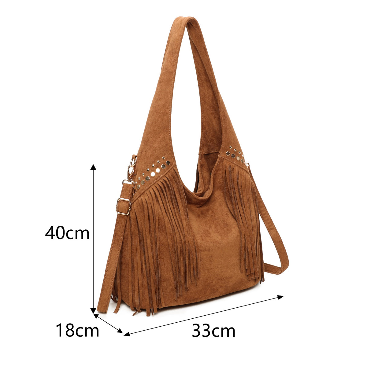 Jamie Bags H713 Tassel Hobo Bag